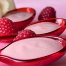 Mousse glacée aux framboises